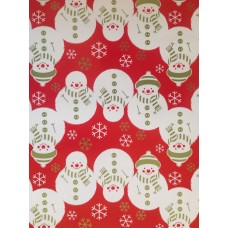 Wrapping Paper - Christmas Paper - Snowman